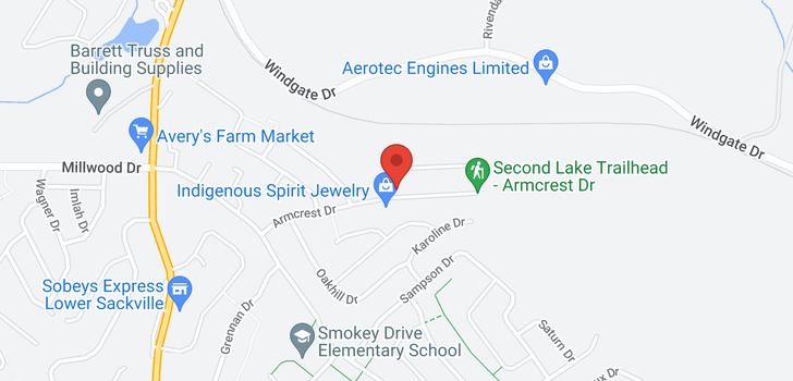 map of 78 Armcrest Drive